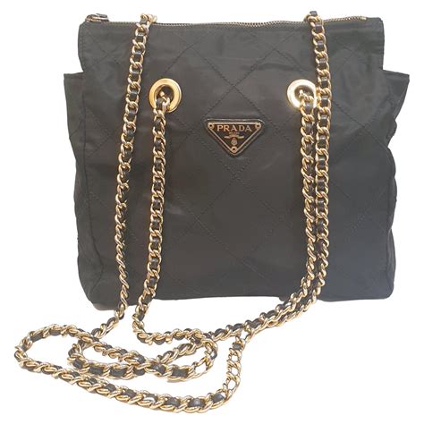 prada black impossed bag|Prada nylon bags women.